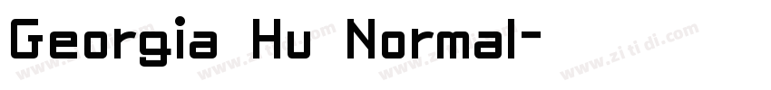 Georgia Hu Normal字体转换